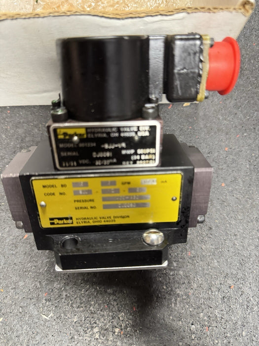 BD15BJJVD5 PARKER TWO STAGE SERVO VALVE 801234-BJJ-VR 5GPM 30/30ma BD15 3.5 VDC