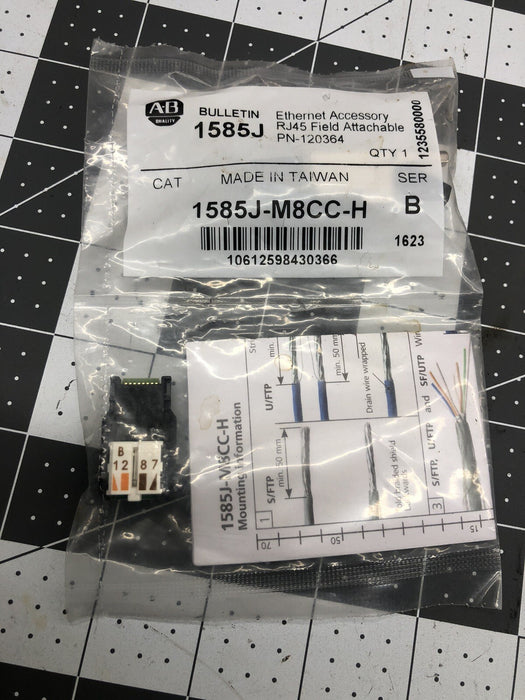 1585J-M8CC-H NEW SEALED ALLEN BRADLEY PN-120364 RJ-45 FIELD ATTACHABLE ETHERNET