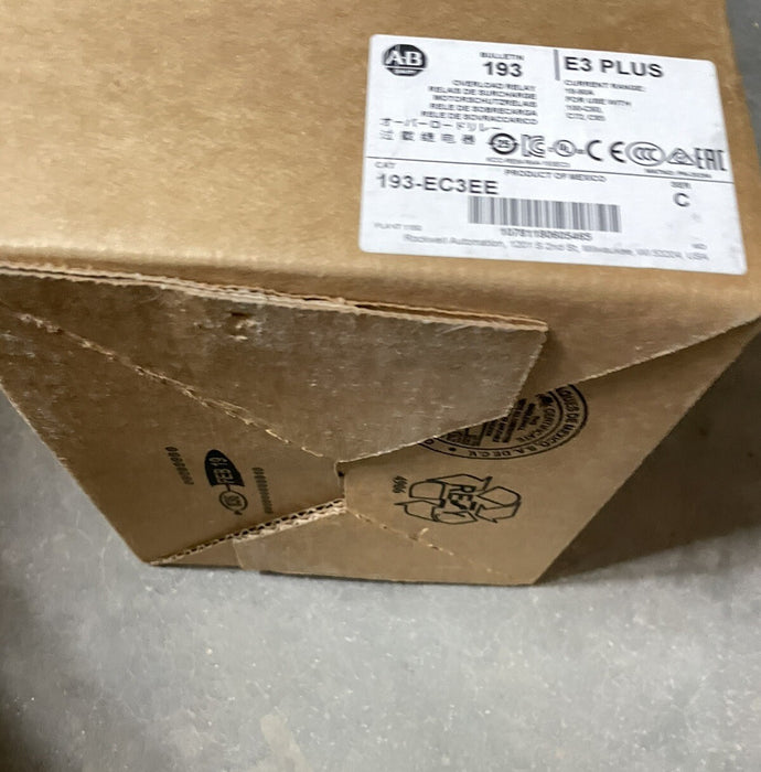 ALLEN BRADLEY UNUSED 193-EC3EE /C E3 PLUS OVERLOAD RELAY SOLID STATE DEVICENET