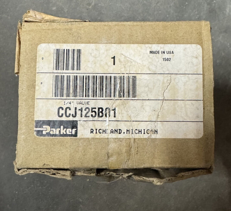 CCJ125B01 PARKER SCHRADER BELLOW SOLENOID VALVE 1/4"NPT 120VAC VAC-150 PNEUMATIC