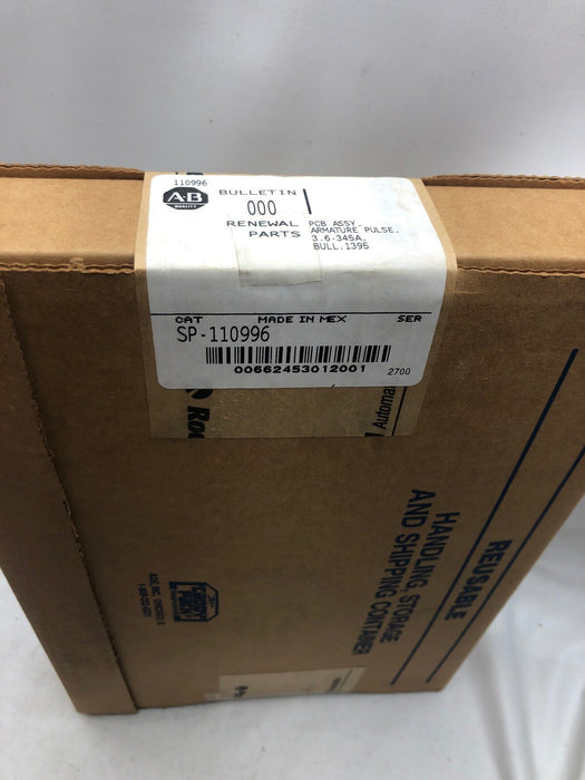 NEW SEALED 1395 PCB ASSY ARMATURE PULSE 3.6-345 ALLEN BRADLY DC  DRIVE SP-110996