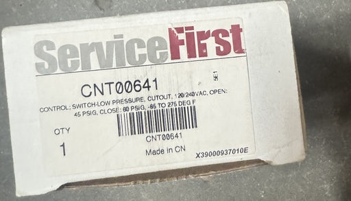 Service First Control CNT00641 Switch-Low Pressure Cutout