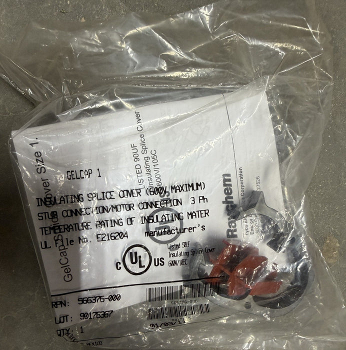 Raychem GELCAP-1 Insulating Splice Cover for 600V Cable sealed GEL CAP 1