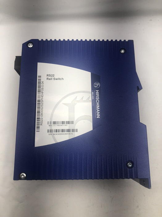 2016 HIRSCHMANN RS22 RS22-0800S2S2SPHEHF09.0.04 ETHERNET RAIL SWITCH BELDEN RS20