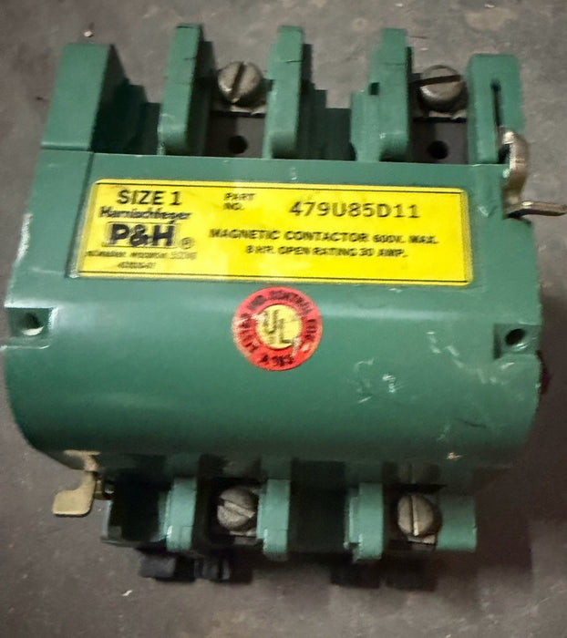 Morris P&H HARNISCHFEGER 479U206D51 Contactor Size 1 30 AMP 8 HR CRANE HOIST