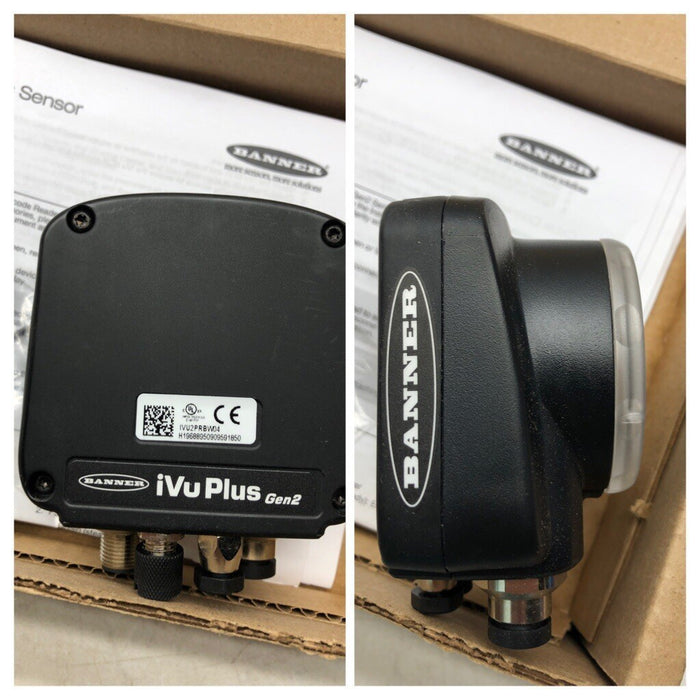 IVU2 iVuPlus Gen2 NEW BANNER IVU2PRBW04 90959 SENSOR BARCODE READER BCR Camera
