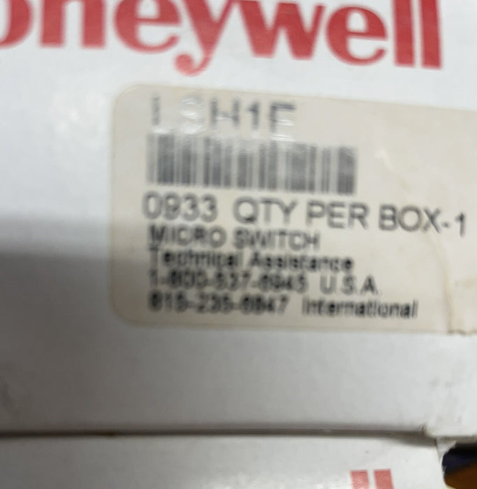 LSH1E  NEW HONEYWELL MICRO SWITCH 1 NO AND 1 NC GOLD CONTACTS SIDE ROTARY LIMIT