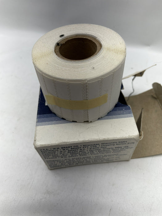 NEW  BRADYSLEEVE WIREMARKER 32537 / WMS-117-321  500 CNT ROLL 1.5" X .35"