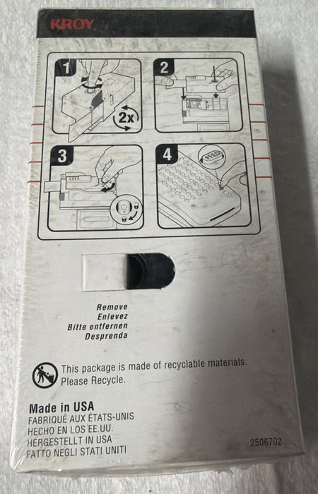 KROY 2470031	3/8” HEAT SHRINK TUBE CARTRIDGE MIL-I-23053/5.CL.3, .375" 105" WH