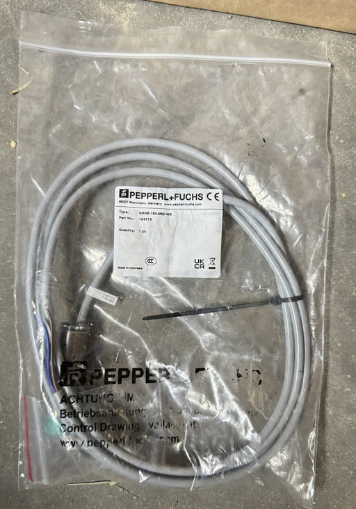 NBNB-18GM60-WS NEW PEPPERL + FUCHS  PROXIMITY SWITCH FACTORY SEALED PN 124313