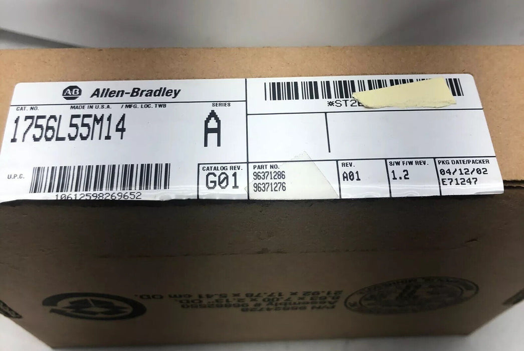 NEW 1756L55M14 A ALLEN BRADLEY LOGIX 5555 CONTROLOGIX PLC PROCESSOR UNIT