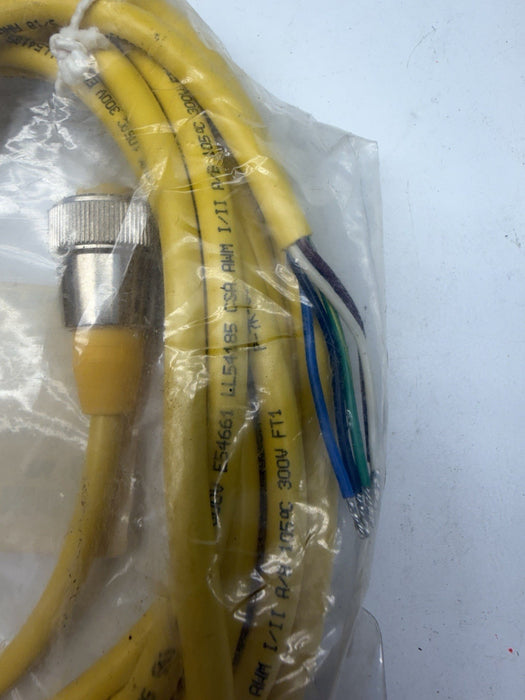 TURCK, RKM 50-6M, Single Ended Cordset, 7/8 inch Female to Pigtail, 6M U2058 NEW
