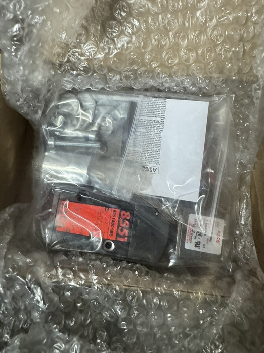 8551 NEW ASCO DIRECT MOUNT INLINE SPOOL SOLENOID VALVE 8551 SERIES WT8551A001MS