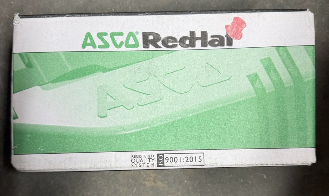 NEW ASCO REDHAT 120V 1/4" 4 way 2 SOLENOID VALVE EF8342G001MS W/ MANUAL OPERATOR