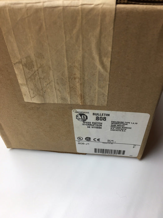 808-J1 NEW SEALED ALLEN BRADLEY  zero speed Switch 15-80 RPM 808 J1 AB