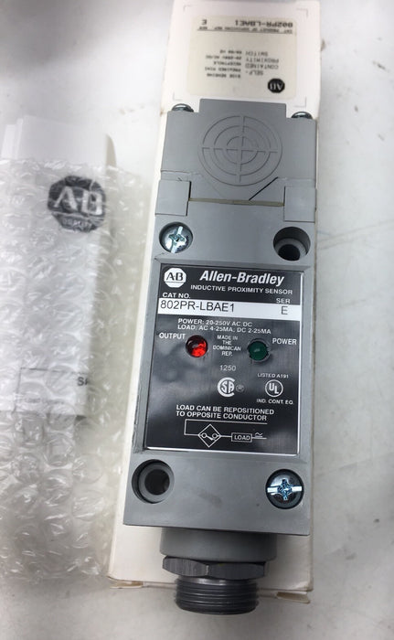 NEW ALLEN BRADLEY 802PR-LBAE1 /E Proximity Switch Mini QD AC/DC
