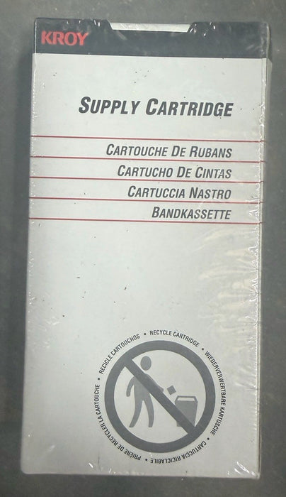 NEW sealed KROY 2470031 White Shrink Tube Supply Cartridge 3/8", .375" x 110"