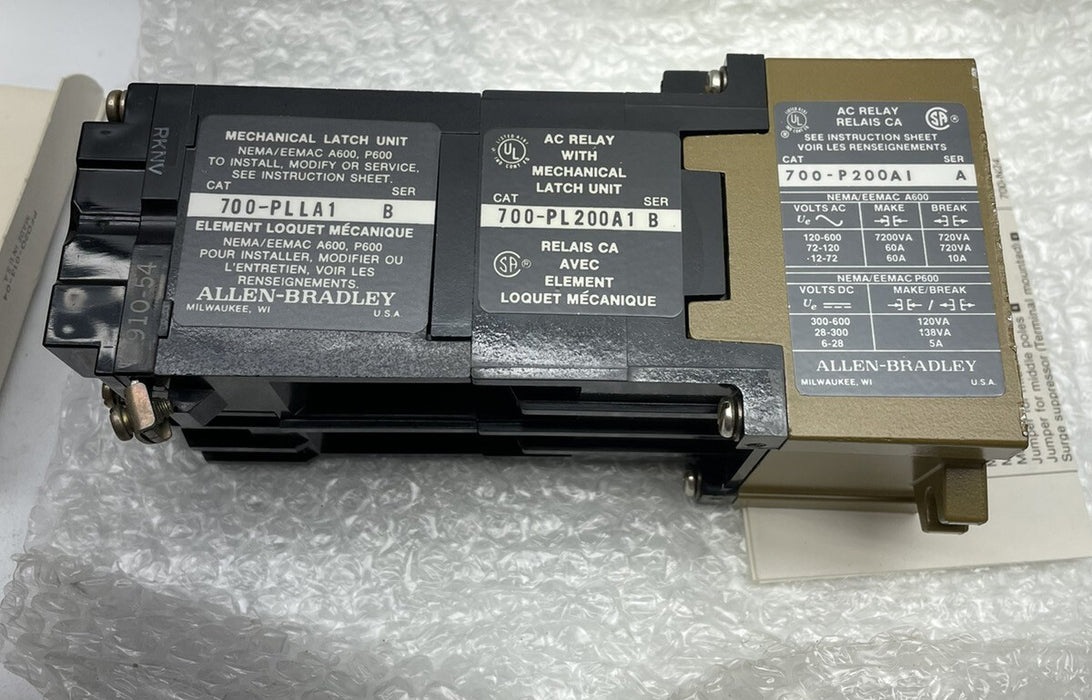 NEW ALLEN-BRADLEY BULLETIN 700 700-PL200A1 TYPE R 120 VAC RELAY