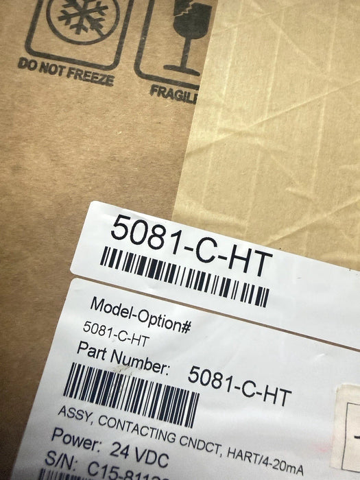 5081-C-HT ROSEMOUNT CONTACT CONDUCTIVITY 24V LOOP POWER EXPLOSION PROOF 2 WIRE