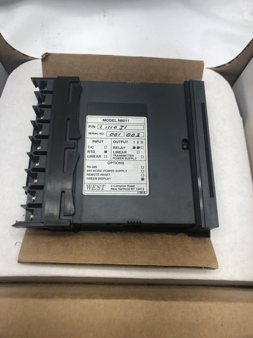 NEW WEST 8010 CONTROLLER N8011Z1110J1 RTD INPUT RELAY OUTPUT NIB N8011