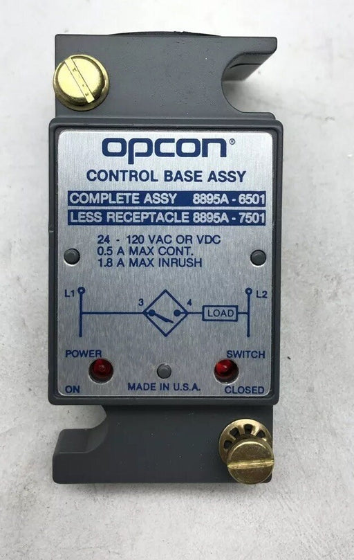 NEW EATON CUTLER HAMMER / OPCON CONTROL BASE 8895A-7501 120VAC / DC N.O.