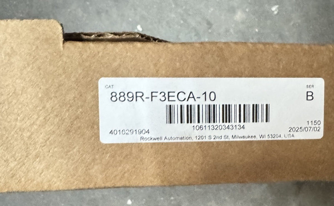 Allen-Bradley 889R-F3ECA-10 AC Micro Cordset 10 Meter 3 pin