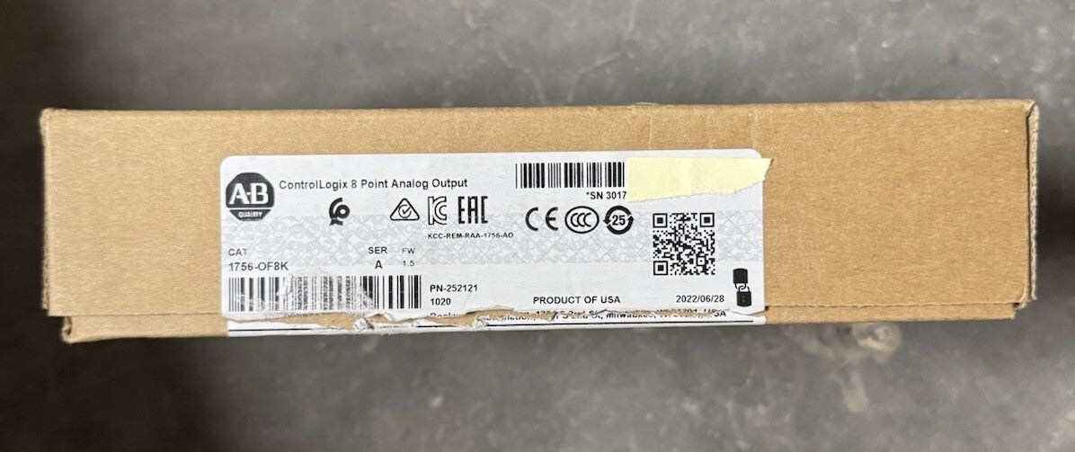 1756-OF8K NEW ALLEN BRADLEY Controllogix 8PT ANALOG OUT 2022 1756-0F8K