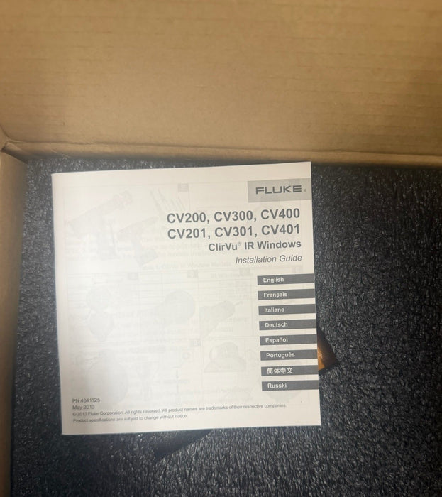 Fluke CV-400 Infrared Camera Lens Cover IR Window Cap 95MM OR 4" 4326996