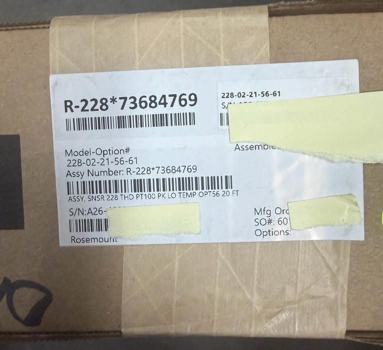 228-02-21-56-61 NEW SEALED ROSEMOUNT ANALYTICAL CONDUCTIVITY PROBE TOROIDAL