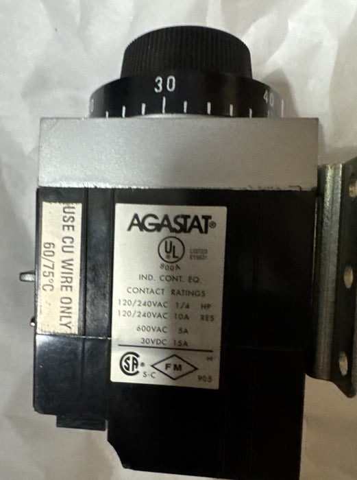 NEW UNUSED AGASTAT 7022AD TIMING RELAY 5-50 SEC TIMER