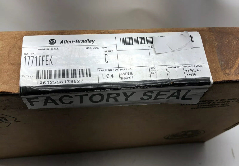 NEW SEALED 1771-IFEK ALLEN-BRADLEY 1771-lFEK/C Conformal Analog Input Module FS