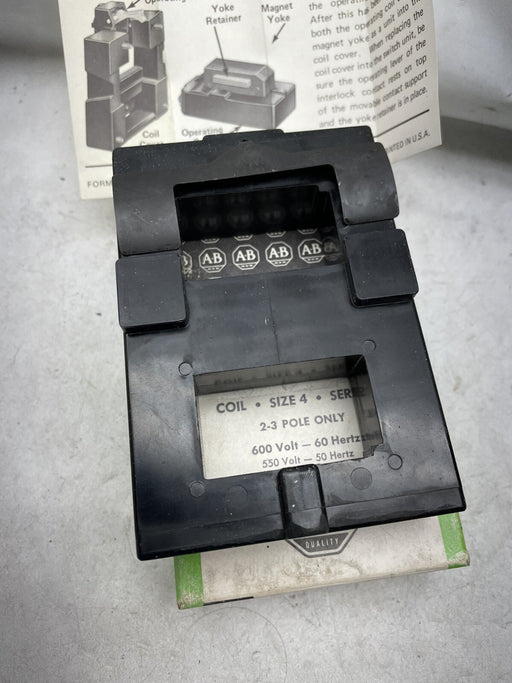 NEW ALLEN-BRADLEY 74A81 SIZE 4 600 VAC 60 HZ STARTER COIL 550 VAC 50HZ SERIES K