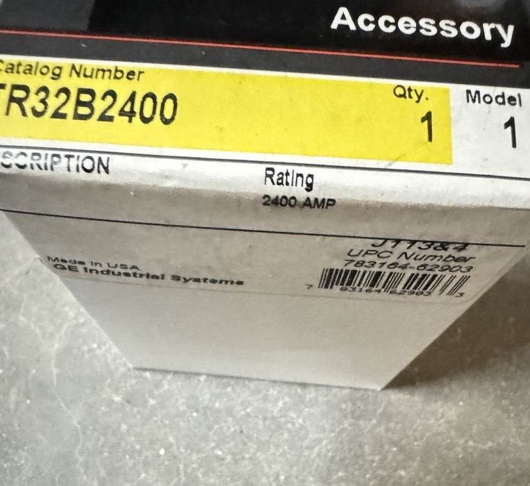 SEALED GE TR32B2400 2400 AMP Rating Plug SPECTRA RMS General Electric