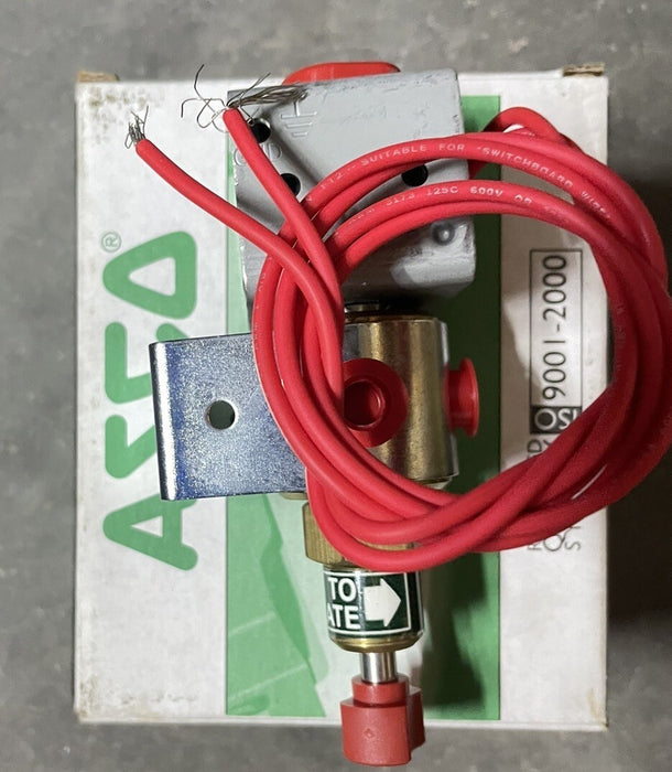 NEW ASCO REDHAT 120V 2 WAY 1/8" SOLENOID VALVE P8320B001MS T 41305 MX 109