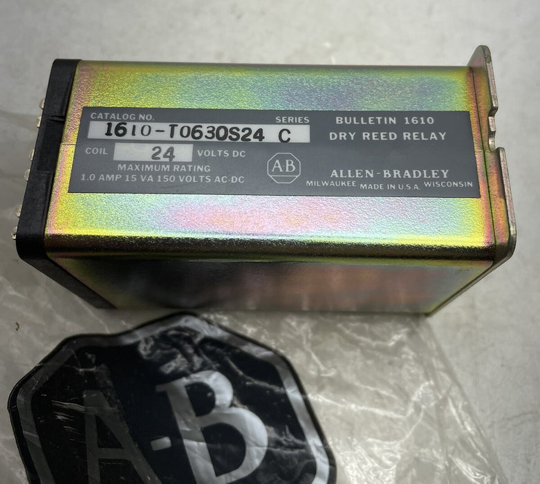 NEW ALLEN BRADLEY 1610-T0630S24 DRY REED RELAY BULLETIN 1610 SERIES C 24 VDC