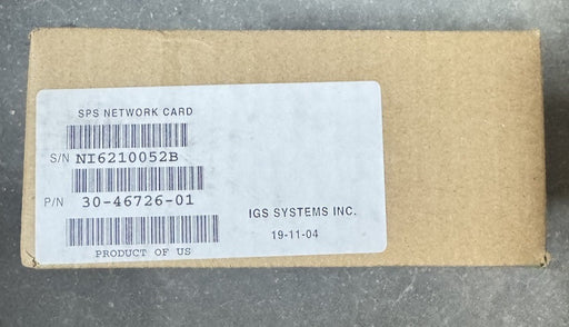 30-46726-01 SPS NETWORK CARD IGS SYSTEMS FACTORY SEALED NEW ALPHA BOX COAX ETH