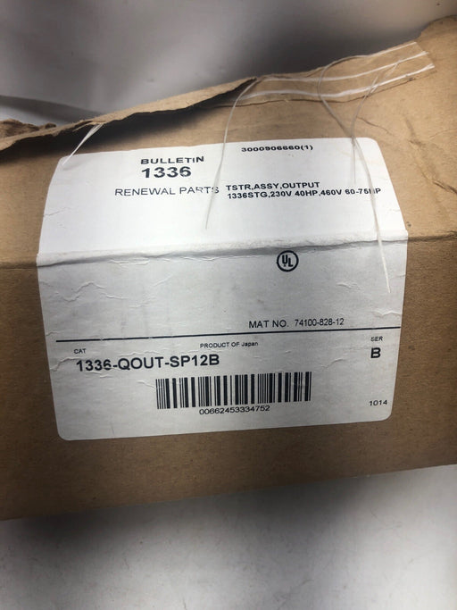 NEW ALLEN BRADLEY 1336-QOUT-SP12B TRANSISTOR ASSY 1336STG 60-75HP 460VAC NIB