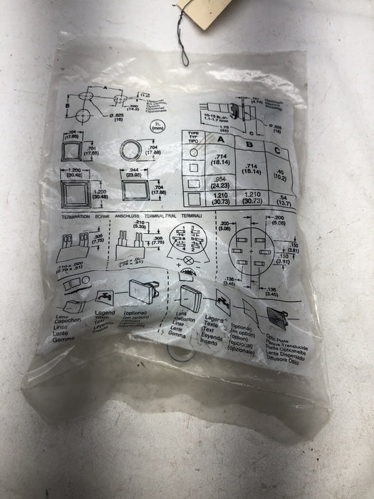 NEW SEALED ALLEN BRADLEY 800A-M2FAR24 RED MOMENTARY CONTACT PUSHBUTTON