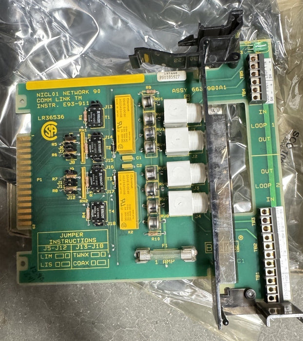 NEW BAILEY INFI90 NICL01 ETHERNET & COMMUNICATION TERMINATION MODULE