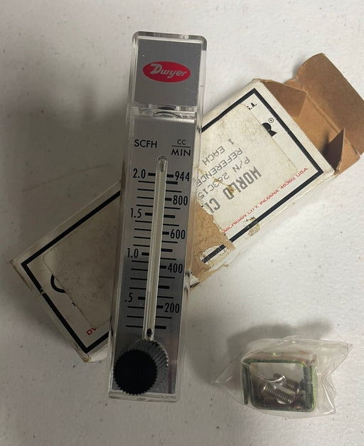 NEW RATE-MASTER NIB 56-167060-00 FLOW METER FROM DYWER  SERIES RMA 0-2 SCFH