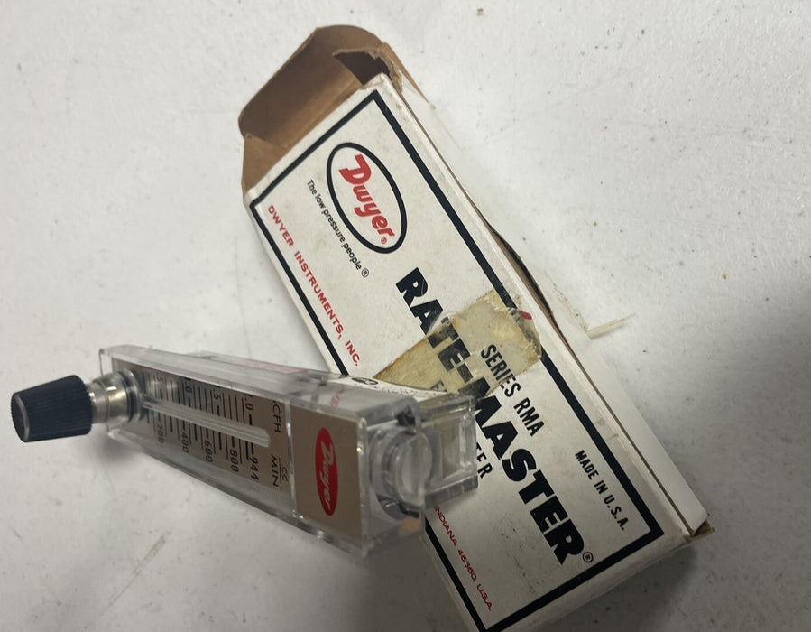 NEW RATE-MASTER NIB 56-167060-00 FLOW METER FROM DYWER  SERIES RMA 0-2 SCFH