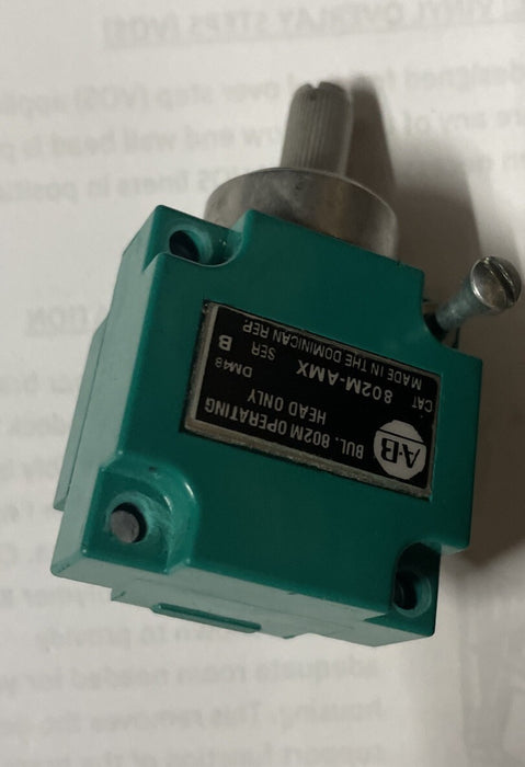 NEW ALLEN-BRADLEY 802M-AMX SER F LEVER TYPE LIMIT SWITCH OPERATOR HEAD NNB