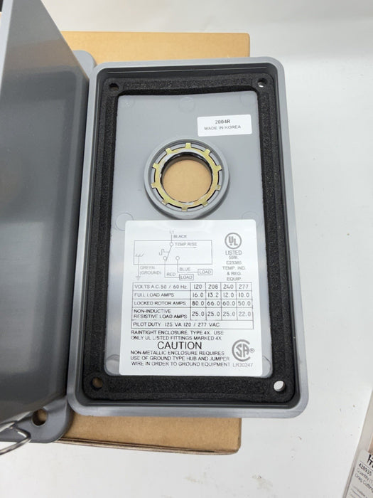 Chromalox Thermostat WCRT Series WCRT-100 THERMO  40-100 F 2004R 7396 LINE