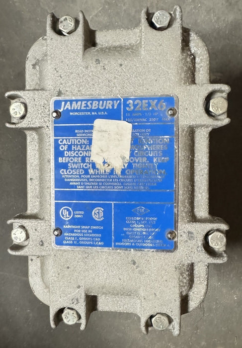 NEW NELES Jamesbury 32EX6 Snap Limit Switch 15 Amp 1/3HP EXPLOSION PROOF BRACKET
