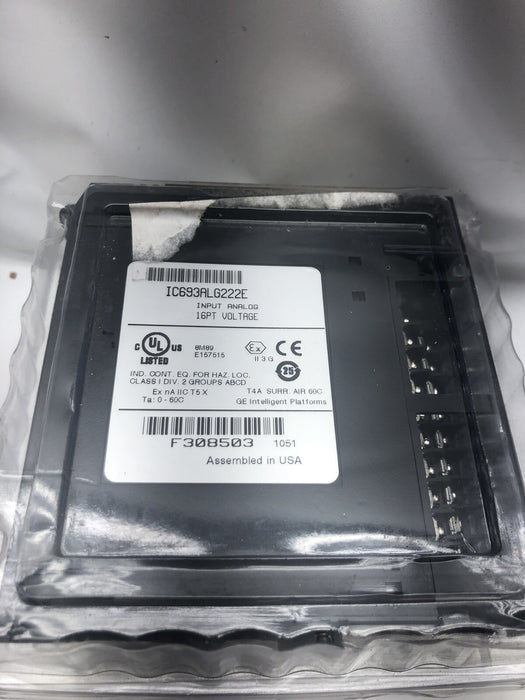 NEW FACTORY SEALED GE FANUC IC693ALG222E 16 PT ANALOG VOLTAGE OUPUT 90-30 Ic693