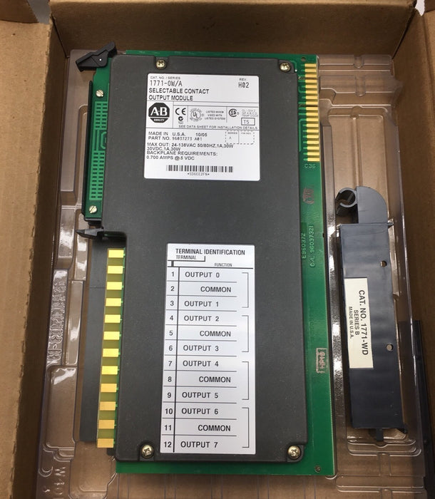 ALLEN BRADLEY 1771-OW SER A OUTPUT MODULE NEW IN BOX 1771OW NIB