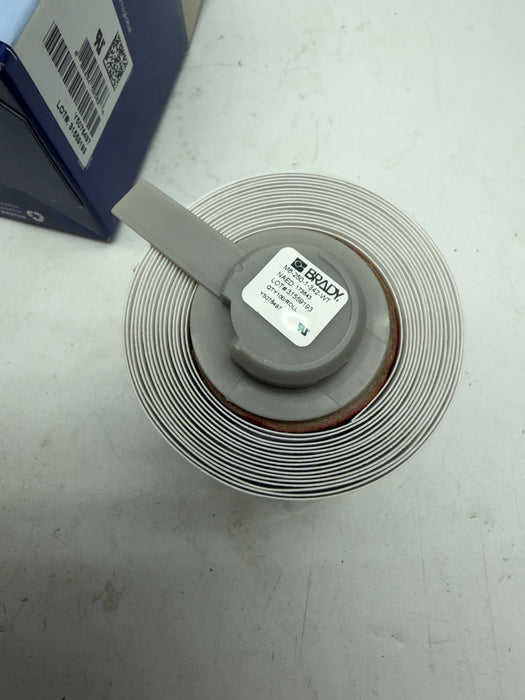 BRADY M6-250-1-342-WT Sleeve,1 in W,7/16 in H,Die-cut 803PA8 173643