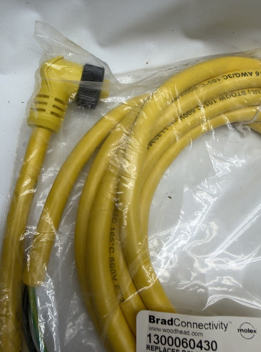 NEW Sealed BRAD CONNECTIVITY WOODHEAD 3P FEMALE CORDSET 1300060430 NOS