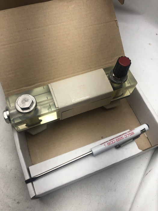 NEW ESKO ELF-TF7-H PURGE FLOW METER 10-100% 4 USGPH 1/4" NPT ADJUSTMENT KNOB
