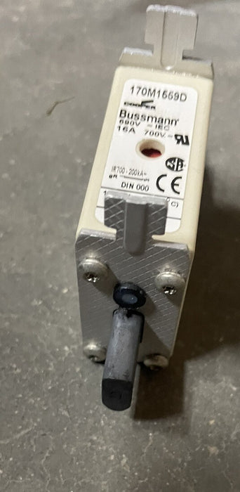 170M1559D NEW COPPER BUSSMAN 16A 690 VAC IEC DIN 000 FUSE
